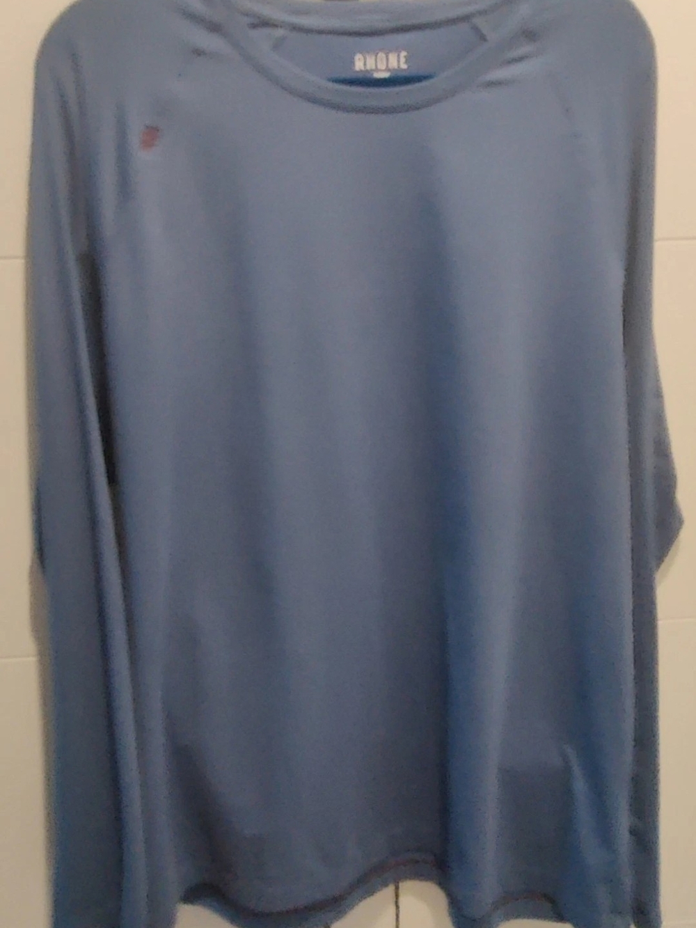 Rhone Mens XXL Blue Long Sleeve T-shirt